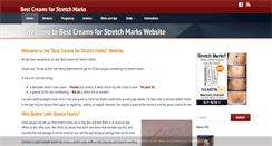 Desktop Screenshot of bestcreamsforstretchmarks.com