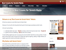 Tablet Screenshot of bestcreamsforstretchmarks.com